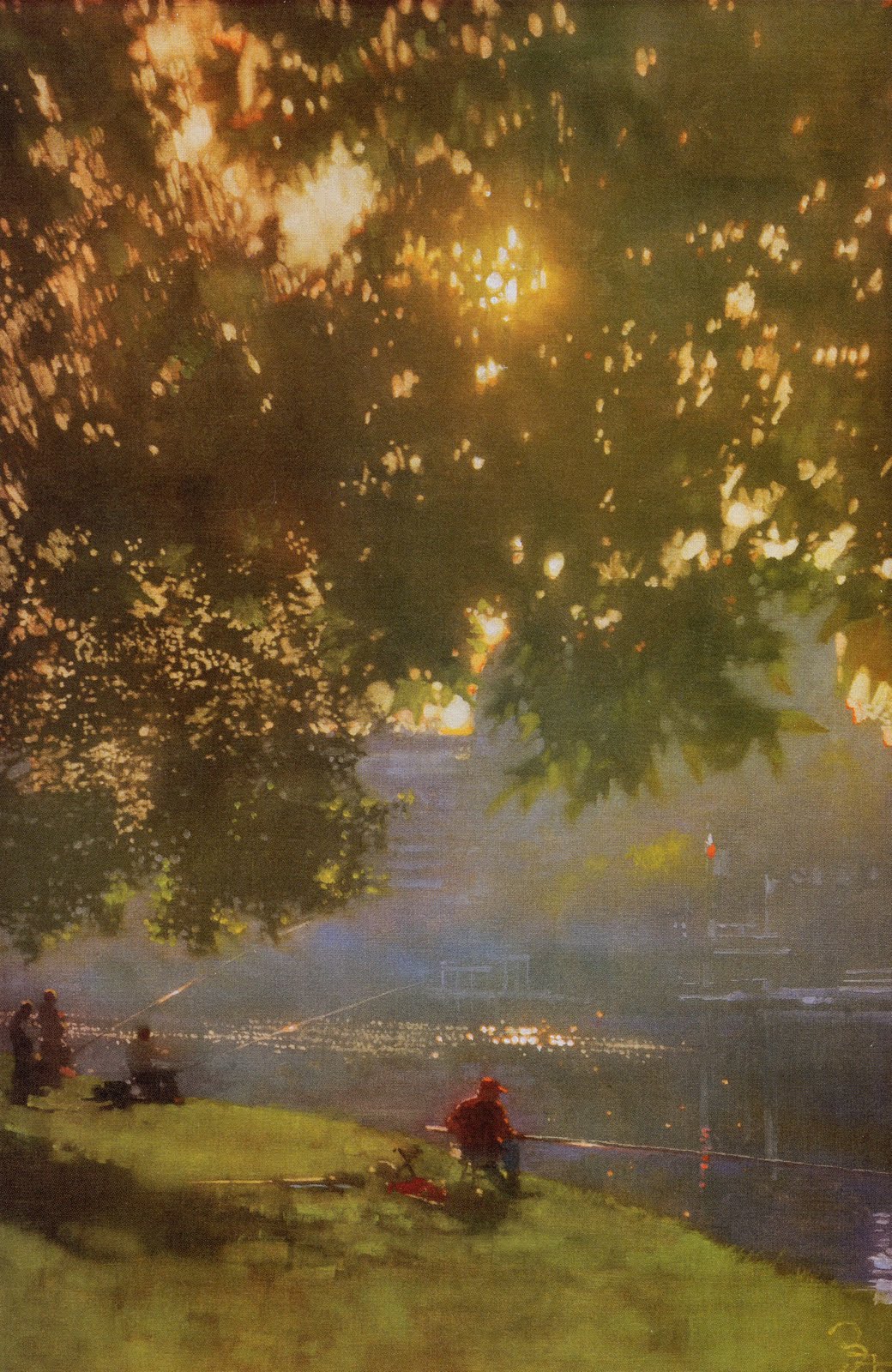 1040x1600 Illustration Art Background Is Only A Temporary Condition - Painting Sunlight Through Trees