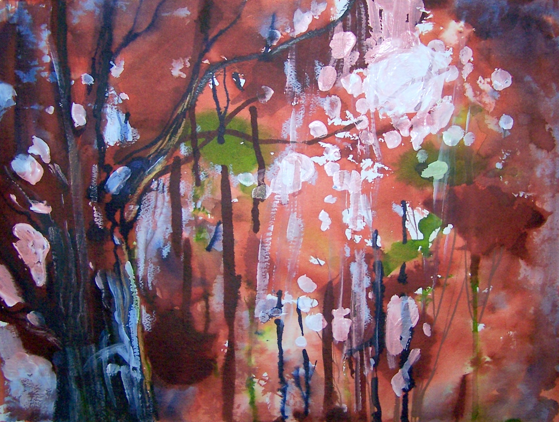 1904x1438 Jan M. Hampton Paintings, Portraits, And Illustrations - Painting Sunlight Through Trees