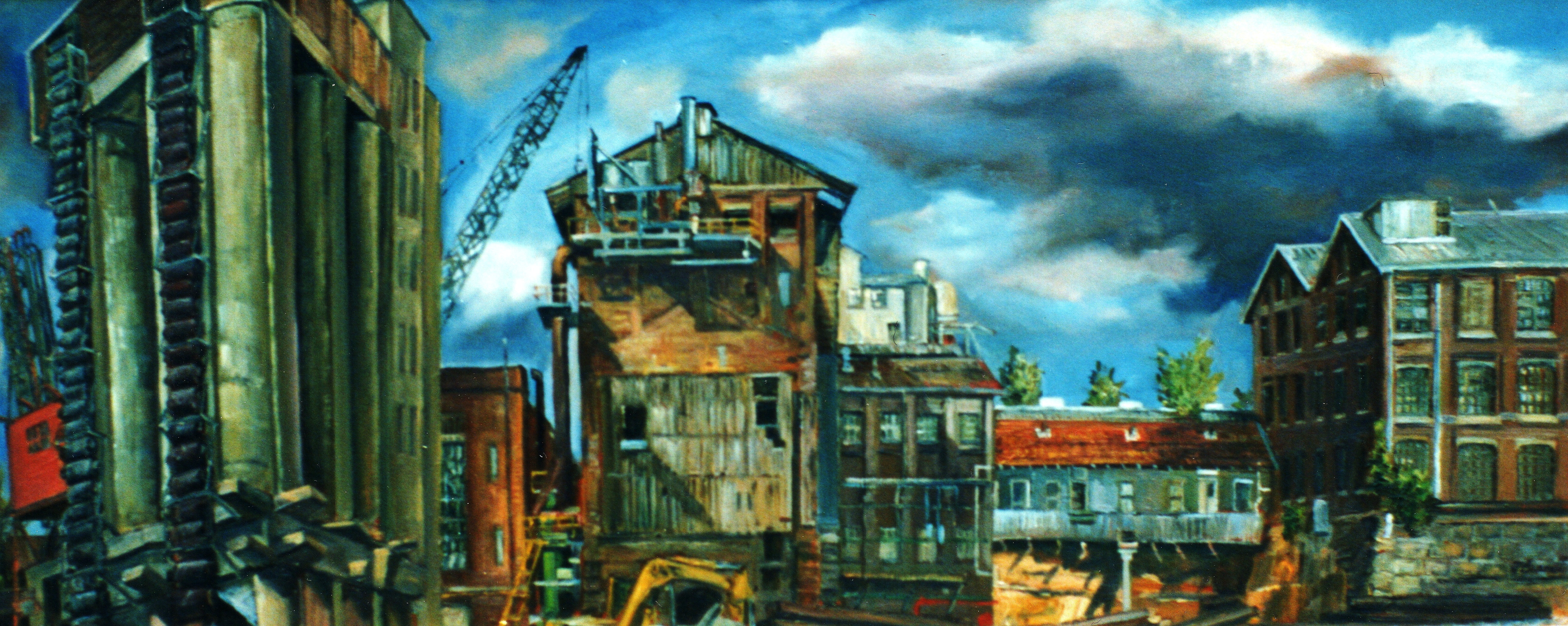 6099x2434 Painting Pyrmont Sydney Living Museums - Painting Sydney