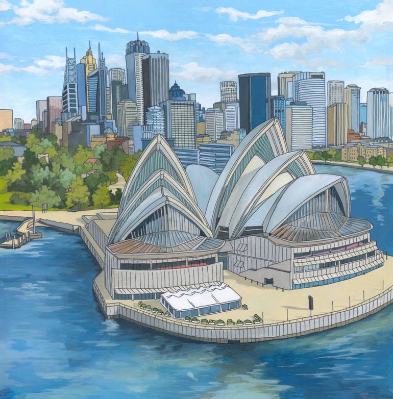 770x782 Saatchi Art The Sydney Opera House Painting By Jonathan Chapman - Painting Sydney