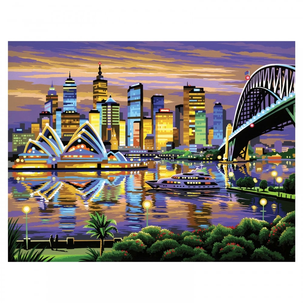 1000x1000 Sydney Large Painting By Numbers - Painting Sydney