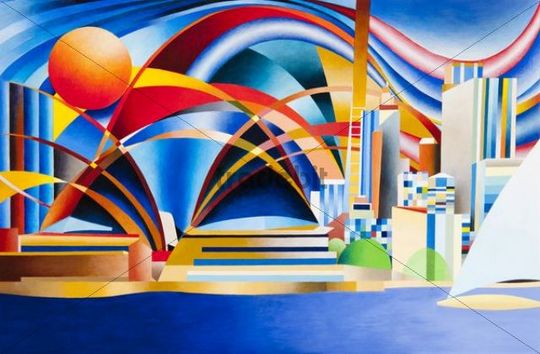 540x354 Sydney Opera House, Australia, Acrylic Painting, Artist Gerhard Kra - Painting Sydney