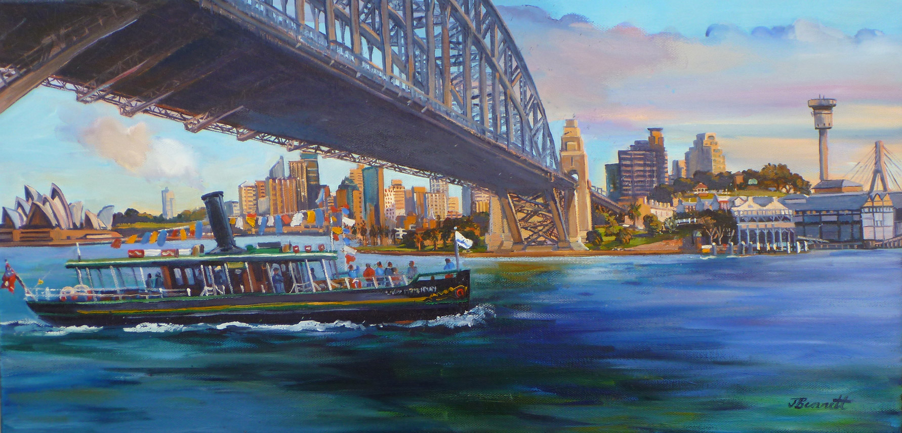 1782x855 Jane Bennett Fleet Review And Sydney Harbour Paintings 3 - Painting Sydney
