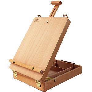 300x300 Portable Artist Wood Table Top Desk Painting Easel Drawer Sketch - Painting Table