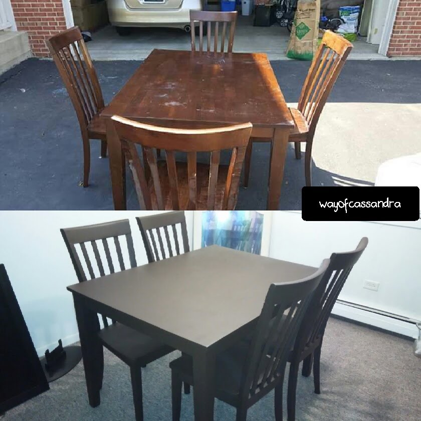 840x840 Spray Painting My Dining Room Table! - Painting Table