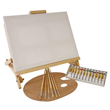 355x355 Us Art Supply 21 Piece Oil Painting Set With Table - Painting Table