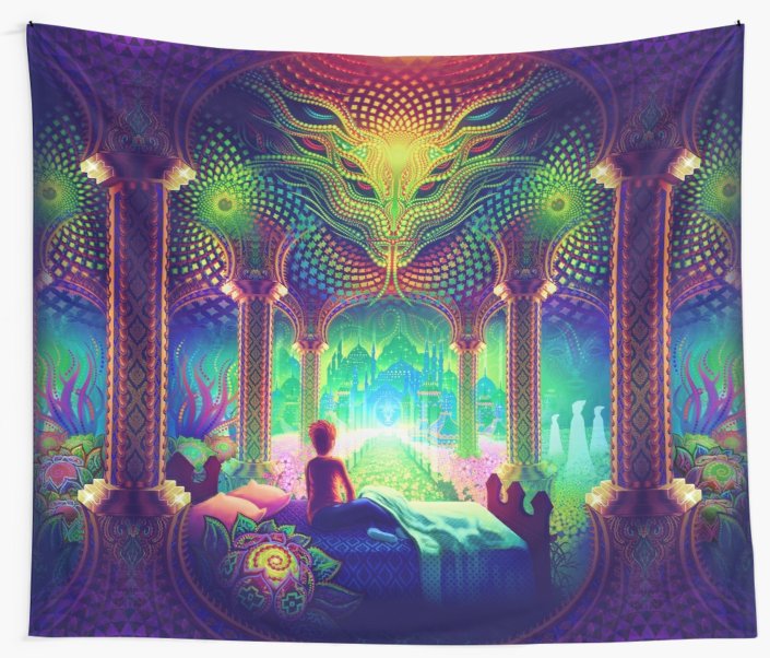 705x602 Padawan Wall Tapestries By Salviadroid Redbubble - Painting Tapestry