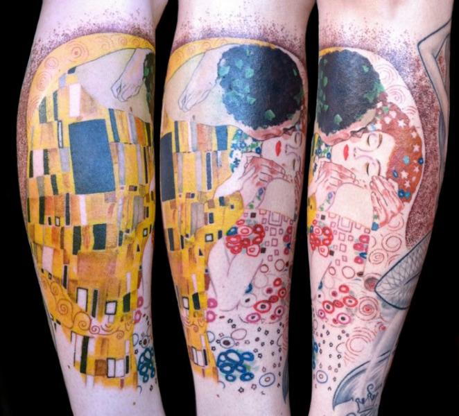 662x600 Arm Painting Tattoo By David Corden Tattoos - Painting Tattoo