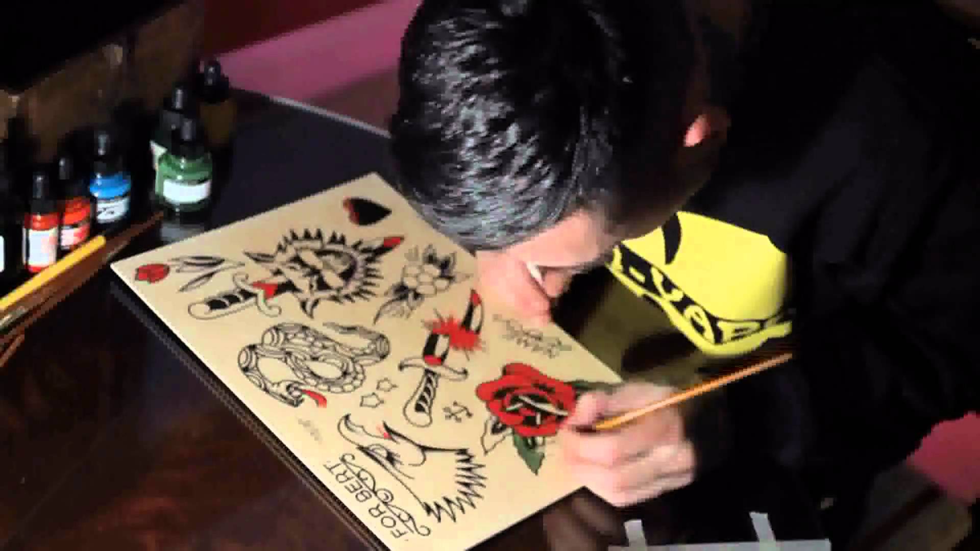 1920x1080 Shen Schubert - Painting Tattoo Flash