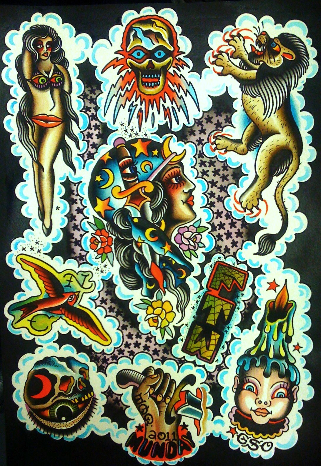 Painting Tattoo Flash at PaintingValley.com | Explore collection of ...