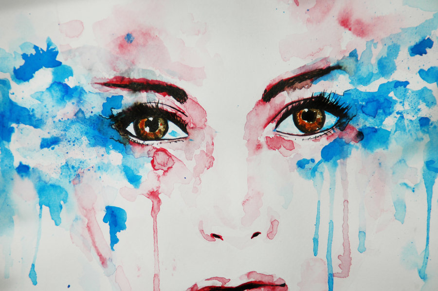 900x598 Watercolor Painting - Painting Tears