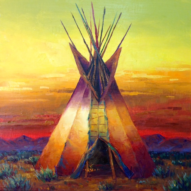 Painting Teepee at PaintingValley.com | Explore collection of Painting