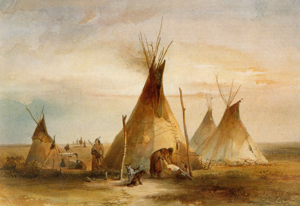 1024x705 The Native American Teepee - Painting Teepee