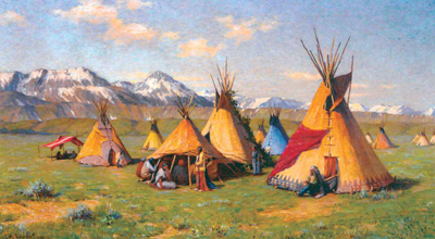 400x220 Joseph Henry Sharp, Part 5 Medicine Man Gallery - Painting Teepee