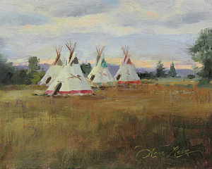 300x240 Native American Teepee Paintings Fine Art America - Painting Teepee