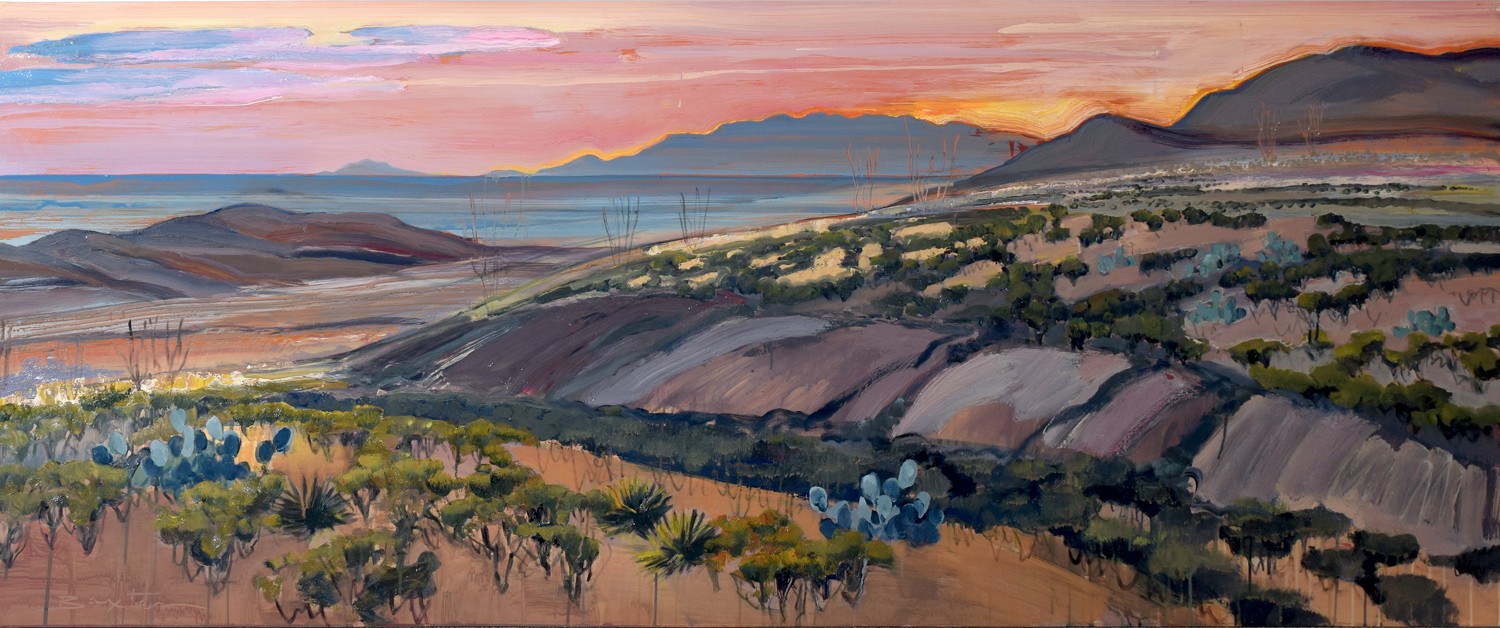 1500x628 Mary Baxter Painting Far West Texas William Reaves Sarah - Painting Texas