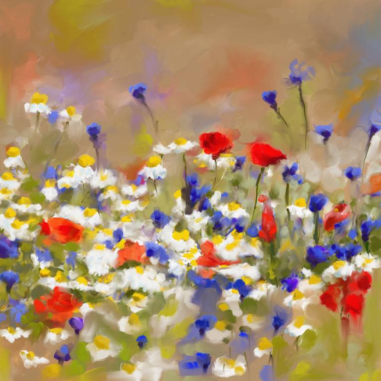 770x770 Saatchi Art Painting 639 1 Texas Wildflowers 2 Painting By - Painting Texas