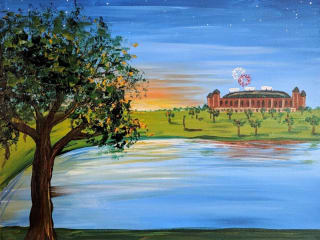 320x240 Texas Rangers Presents Createx Painting - Painting Texas
