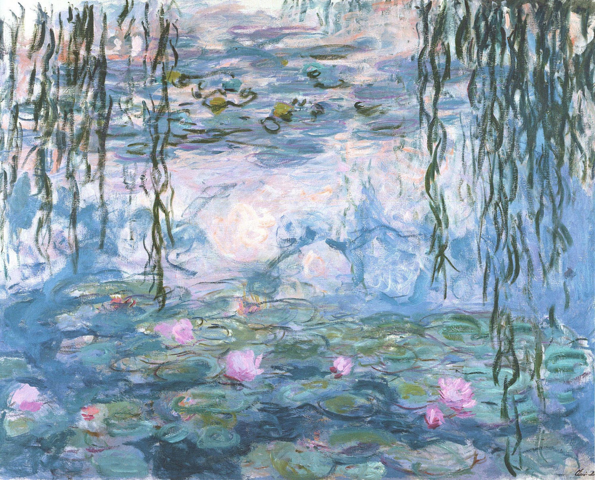 2000x1614 Interior Inspiration Monet's Water Lilies - Painting The Lily