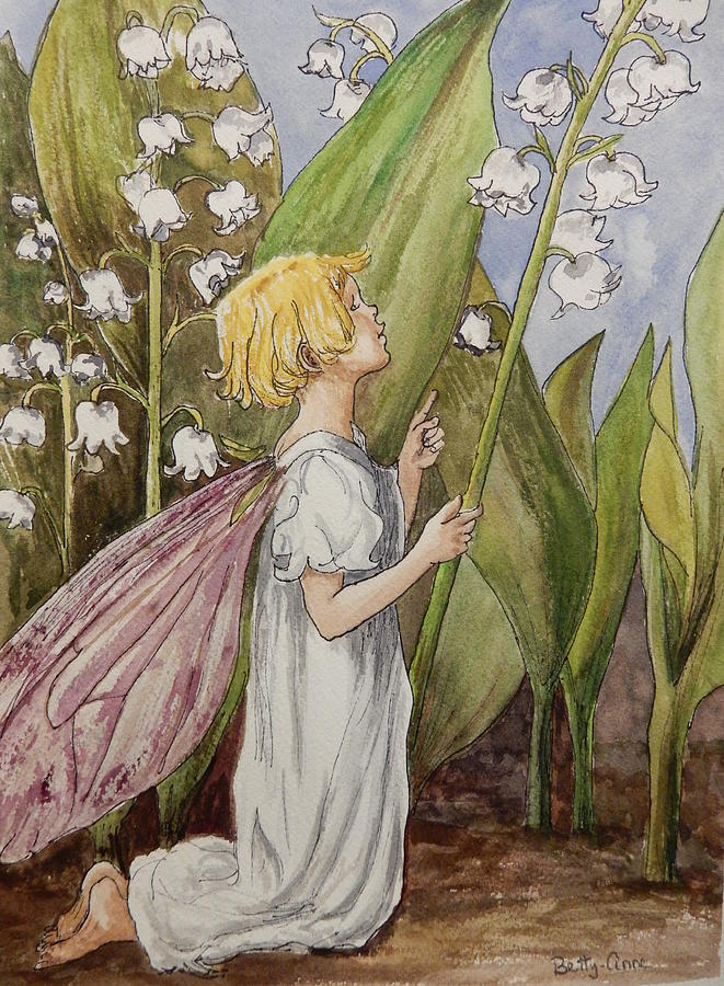 661x900 Lily Of The Valley Fairy After Cicely Mary Barker Painting By - Painting The Lily