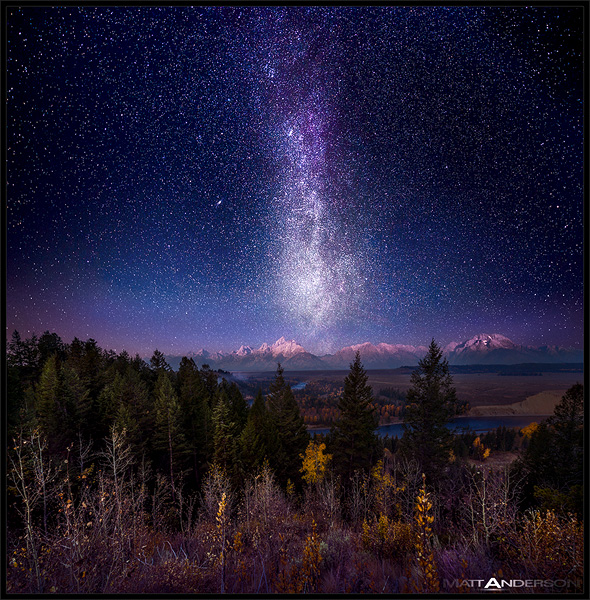 590x600 Milky Way Twilight By Matt Anderson - Painting The Milky Way