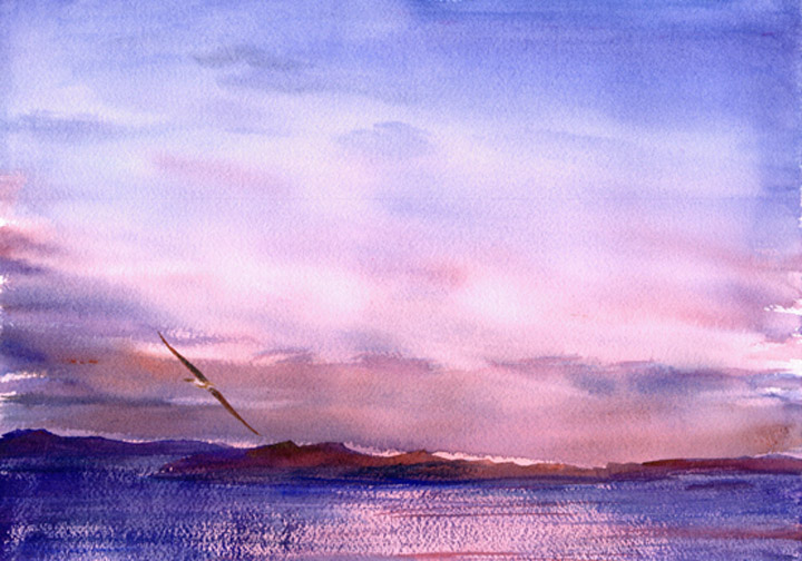 720x504 Clouds And Sky Watercolor Paintings By Douglas Winslow - Painting The Sky