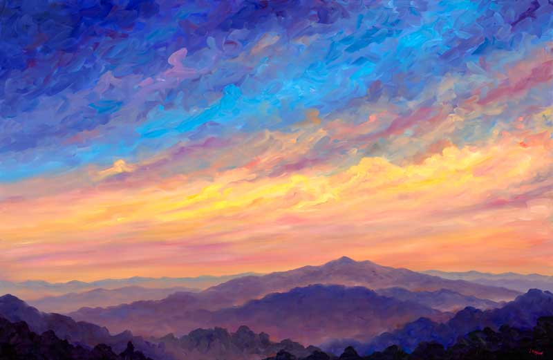 800x521 Streaking Sky Over Cold Mountain North Carolina - Painting The Sky