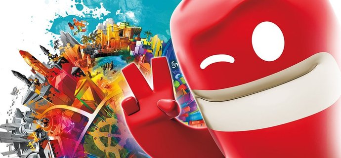 690x320 De Blob 2 Remastered Review Painting The Town Red (And Blue, - Painting The Town