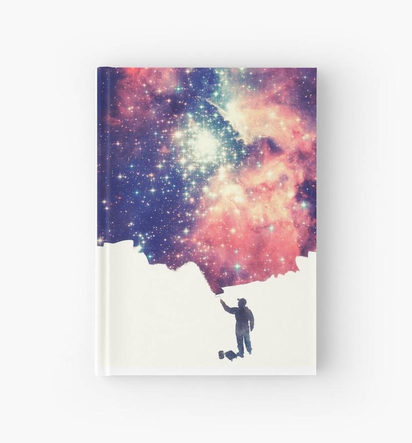 827x889 Painting The Universe (Colorful Negative Space Art) Hardcover - Painting The Universe