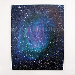 300x300 Nebula Galaxy Cosmos Stars Universe Dark Original Oil Painting - Painting The Universe