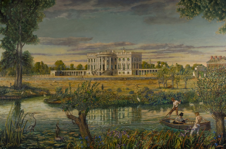 750x496 Peter Waddell - Painting The White House