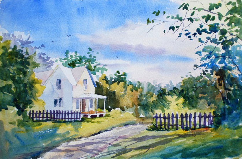 837x553 Stewart Jones Art Painting Instructions Old White House - Painting The White House