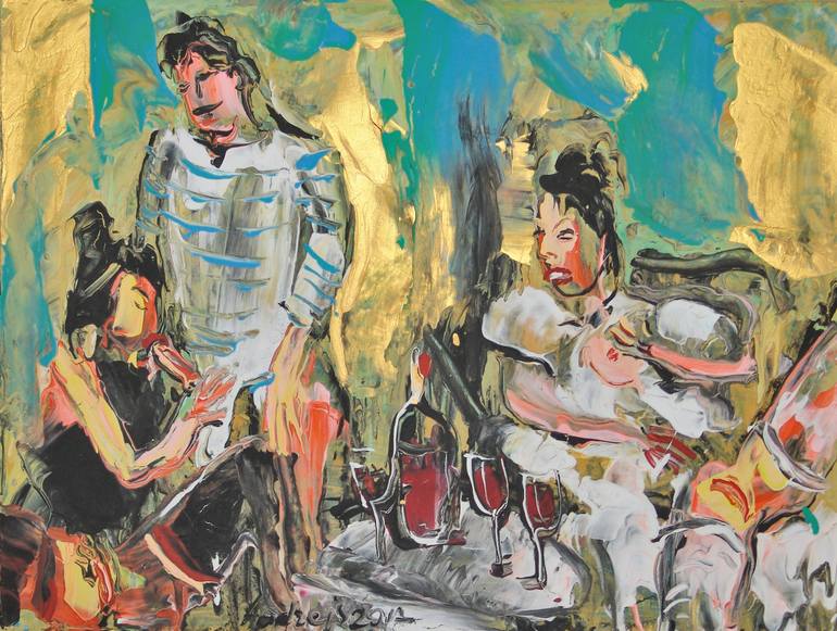 770x581 Saatchi Art Group Therapy Painting By Andrejs - Painting Therapy