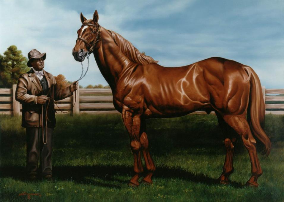 956x681 Horse Portraits, Horse Race Pantings, Equine Art Portraits - Painting Thoroughbred
