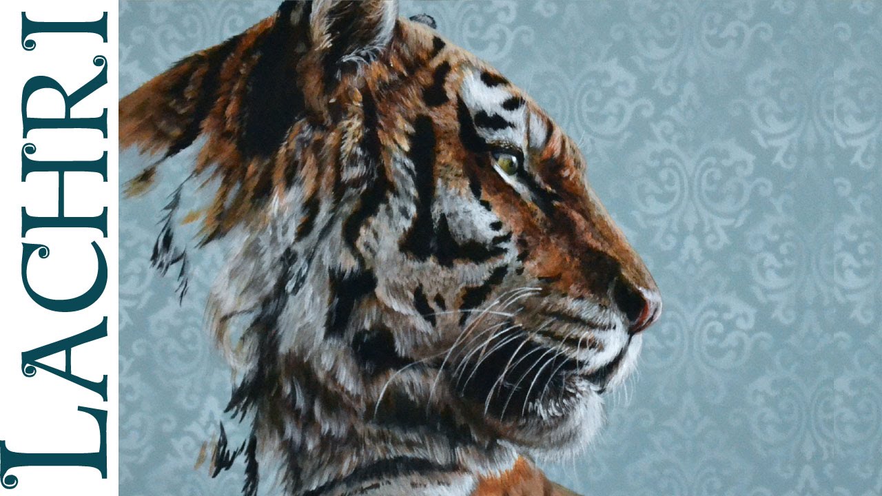 1280x720 How To Paint A Tiger In Acrylic - Painting Tiger