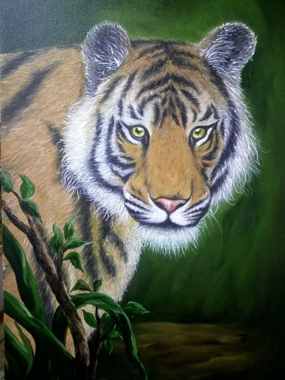 960x1280 Buy Tiger Handmade Painting By Shekhar Balaiah. Code - Painting Tiger