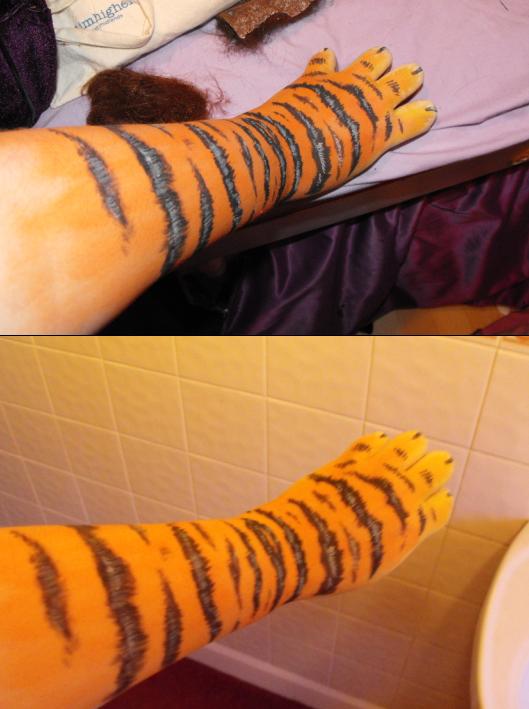 529x709 Tiger Stripes Body Paint By Metalik Fairy - Painting Tiger Stripes