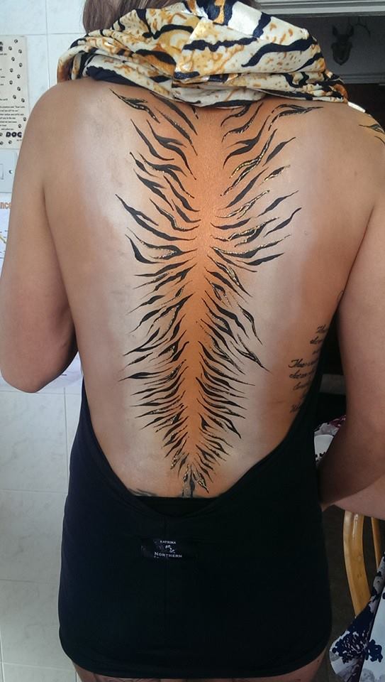 543x960 Face Painting By Claire - Painting Tiger Stripes
