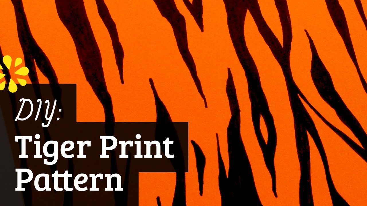 1280x720 How To Make Tiger Pattern - Painting Tiger Stripes