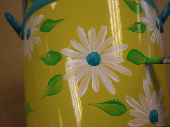 590x443 How To Prepare And Paint Tin Plaid Online - Painting Tin