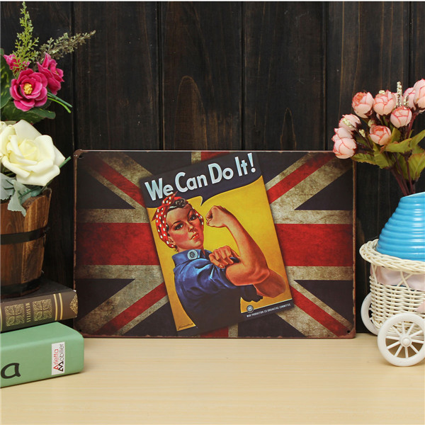 600x600 We Can Sheet Metal Drawing Vintage Metal Painting Tin Library - Painting Tin