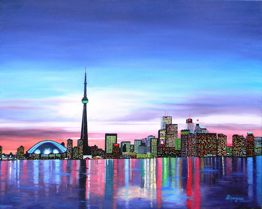 900x718 Toronto Painting By Daniel Georgescu - Painting Toronto