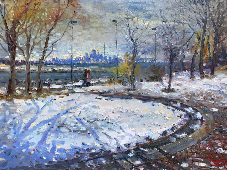 900x675 Toronto Skyline Painting By Ylli Haruni - Painting Toronto