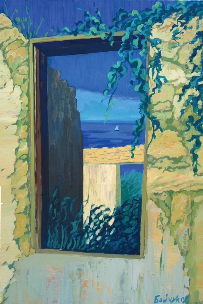 683x1024 View From The Door Oil On Canvas Original Painting By Toronto - Painting Toronto