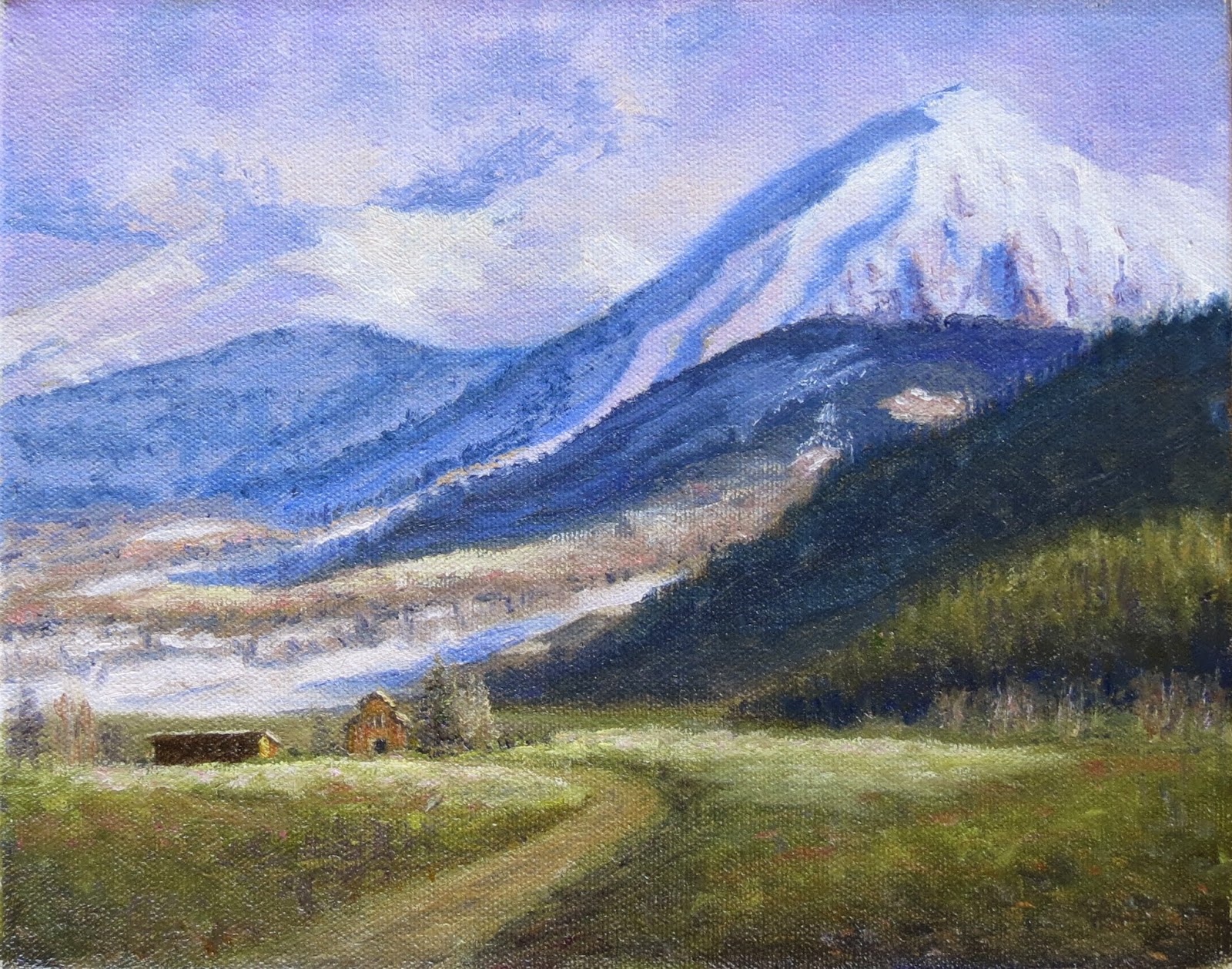 1600x1258 Art Amp Paintings By Peggy Yandell Transition To Spring - Painting Transition