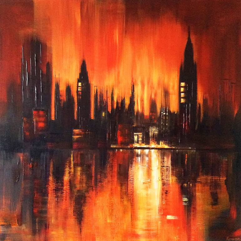 770x771 Saatchi Art Transition (Large) Painting By Tracey Rowan - Painting Transition