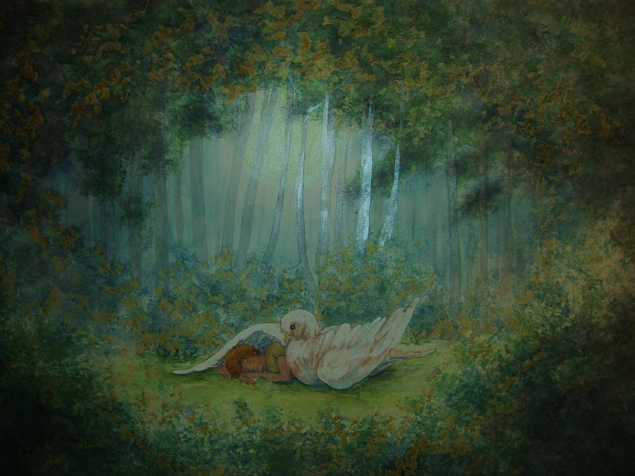 900x675 Spiritual Transition Wings Of Joy Painting By Beth Arroyo - Painting Transition