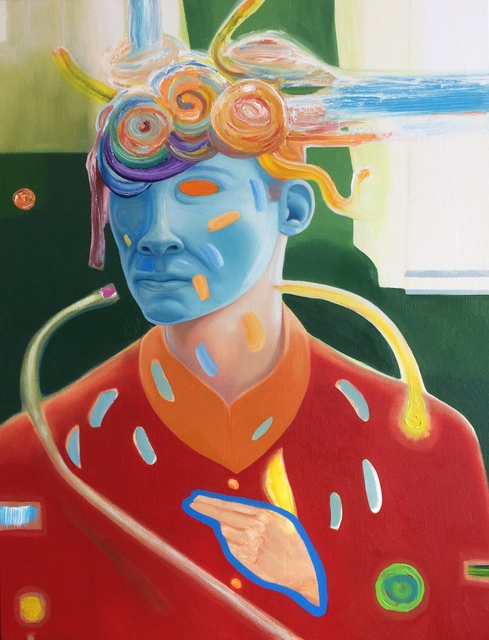 489x640 John Hogan Artwork Transition Original Painting Oil Ethereal Art - Painting Transition