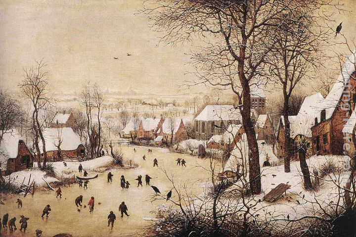 720x479 Pieter The Elder Bruegel Winter Landscape With Skaters And Bird - Painting Trap