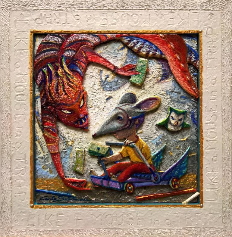 770x787 Saatchi Art Like A Mouse In A Trap - Painting Trap